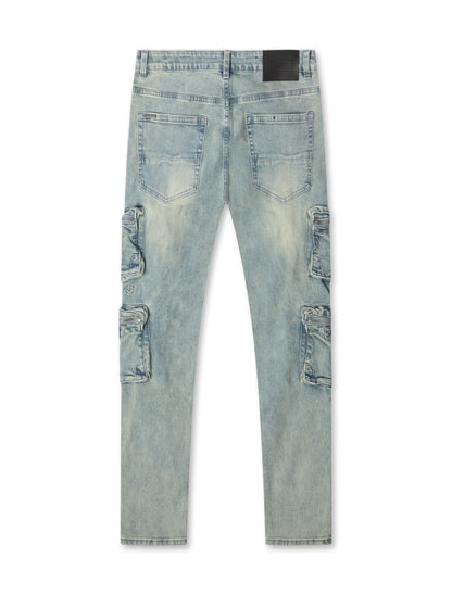 Serenede "Genesys" Cargo Skinny Jeans - Earth by Denim Exchange