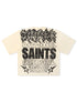Rebel Denim Developmental Saints Cropped Tee - Cream by Denim Exchange