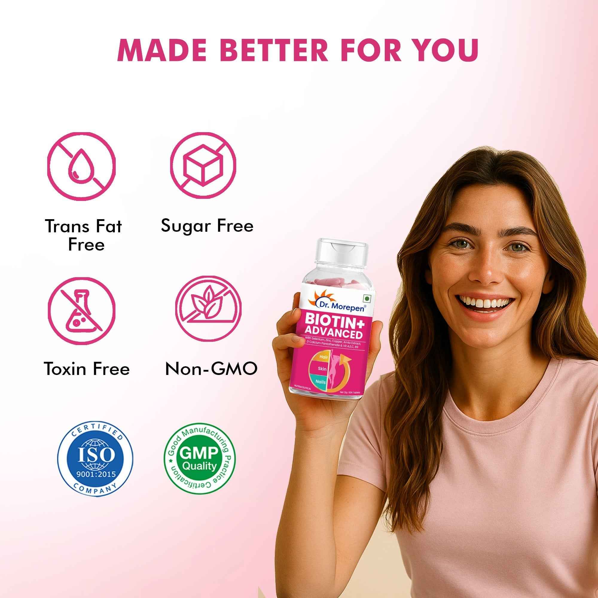 Dr Morpen Biotin+ Advanced Tablets