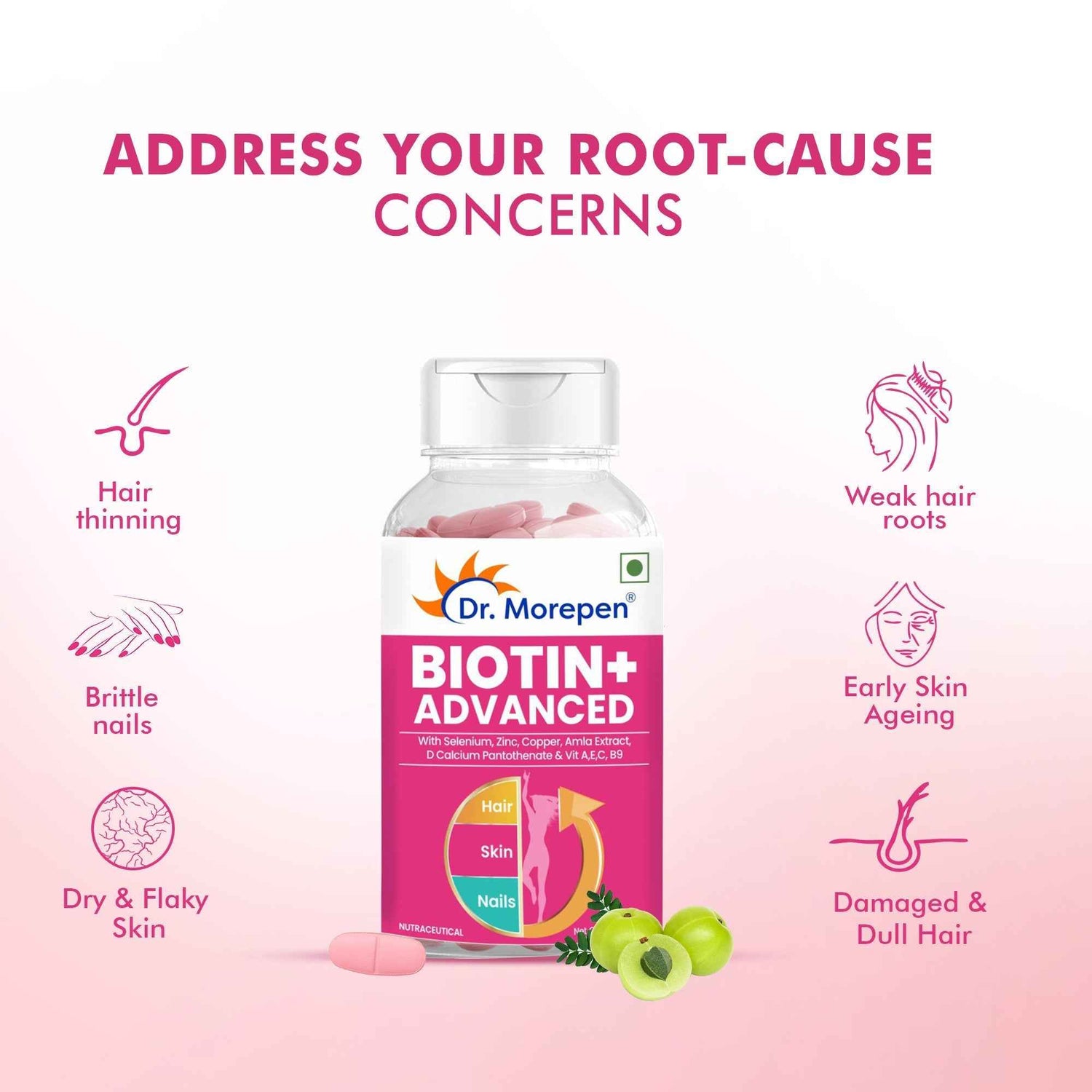 Dr Morpen Biotin+ Advanced Tablets