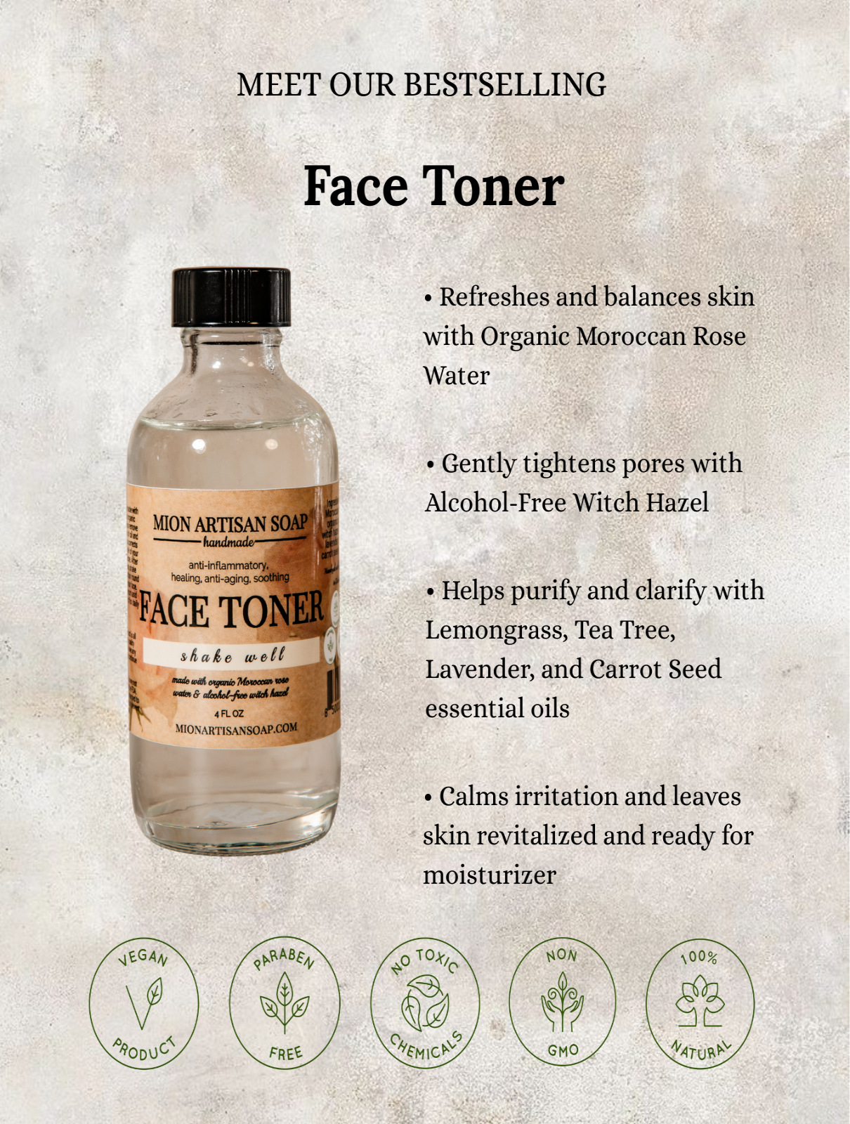 Face Toner | Correcting &amp; Balancing pH by MION Artisan Soap Co.