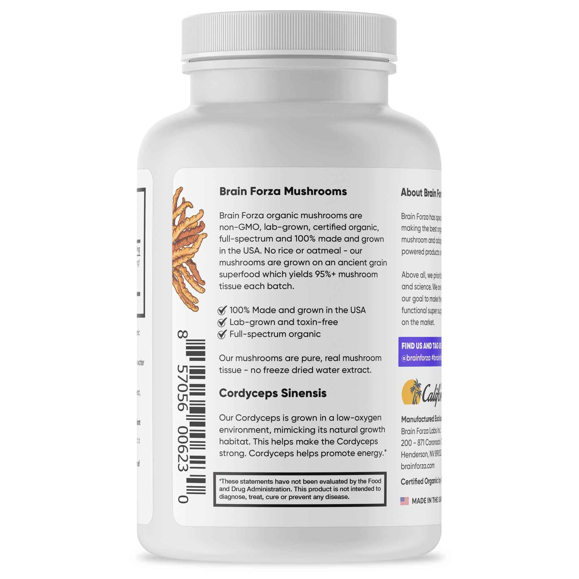 Organic Cordyceps Mushroom, 90 Capsules