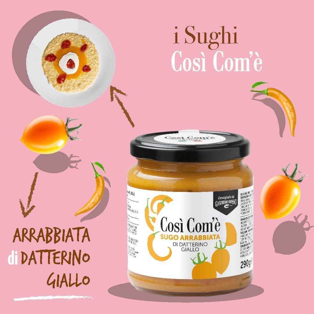 Così Com’è, Yellow Arrabbiata Pasta Sauce – 10.23 oz (290 g)