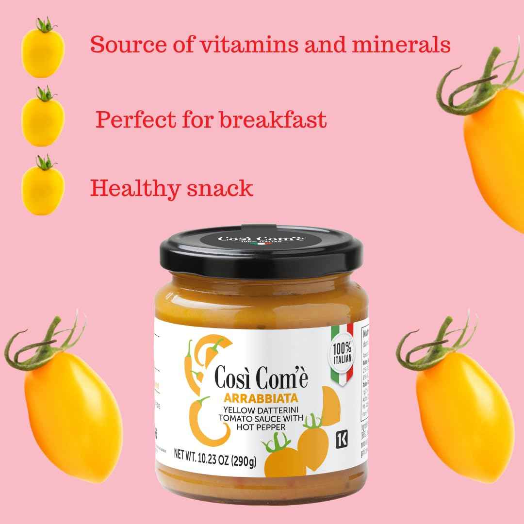Così Com’è, Yellow Arrabbiata Pasta Sauce – 10.23 oz (290 g)