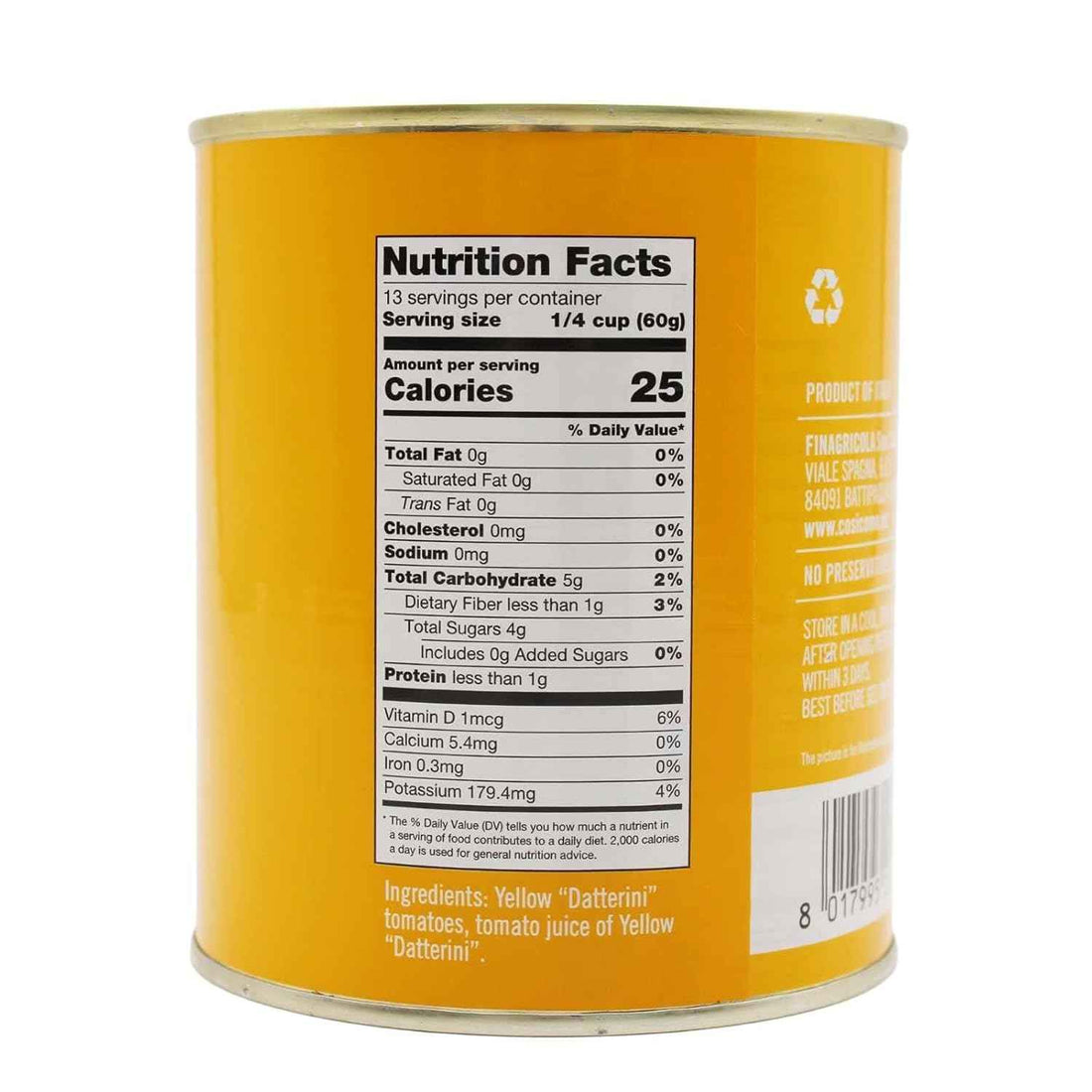Così Com’è, The Yellow Datterino in Tomato juice, 28.88oz