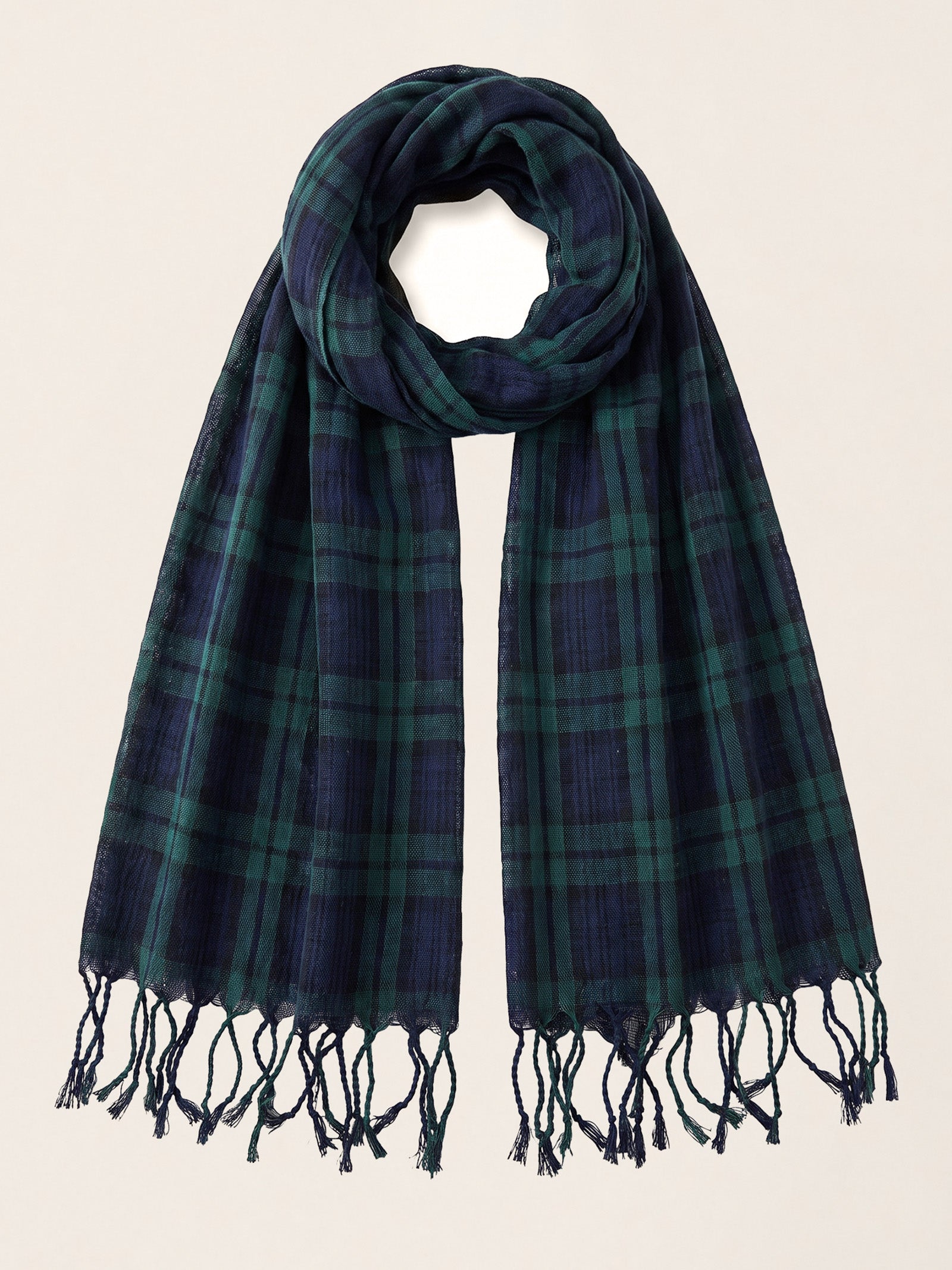 Cotton Linen Lightweight Soft Scarf  DestGlow