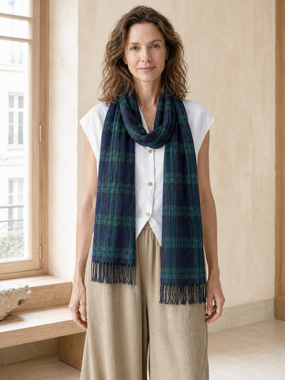 Cotton Linen Lightweight Soft Scarf  DestGlow