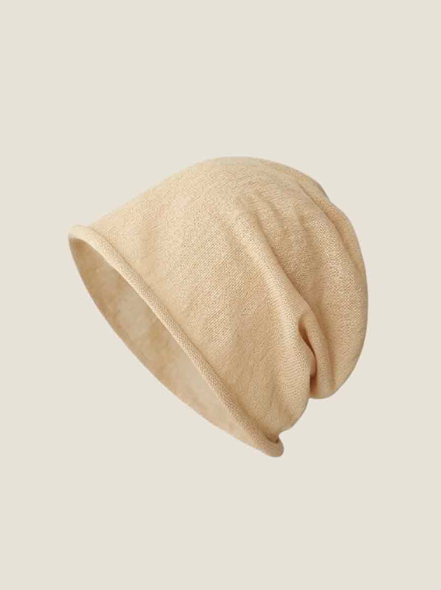 Cotton Linen Slouchy Beanie Lightweight Breathable Casual Hat by LINTICO