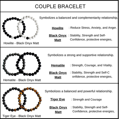 Lava Howlte Couple Bracelets, Anniversary Gift (Expansion and Inspiration )  DestGlow