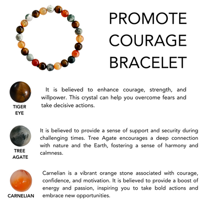 Promote COURAGE Crystal Bracelet (Creativity and Intuition)  DestGlow