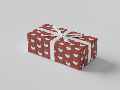 Cowboy Santa Gift Wrap