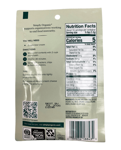 Dip Mix, Creamy Dill by Country Life Natural Foods