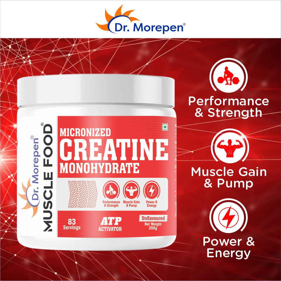 Dr Morpen Creatine Monohydrate Powder