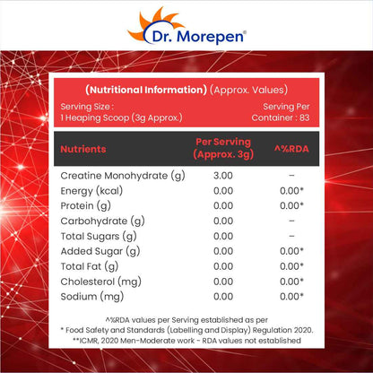 Dr Morpen Creatine Monohydrate Powder