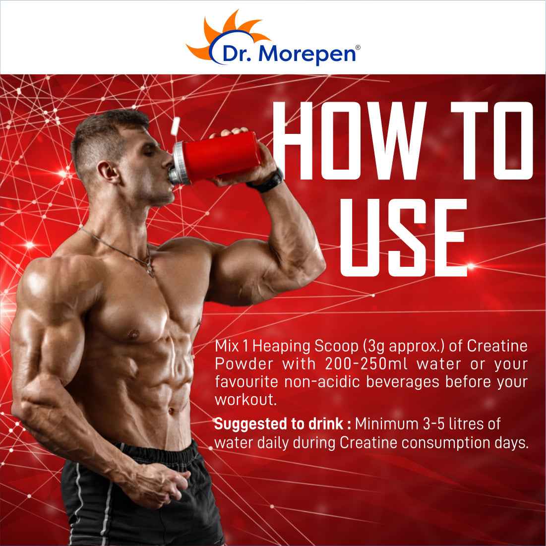 Dr Morpen Creatine Monohydrate Powder