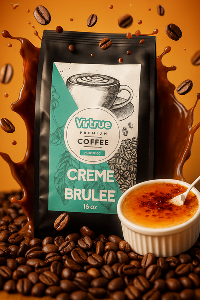 Creme Brulee Flavored Coffee – 16oz | Virtrue Premium