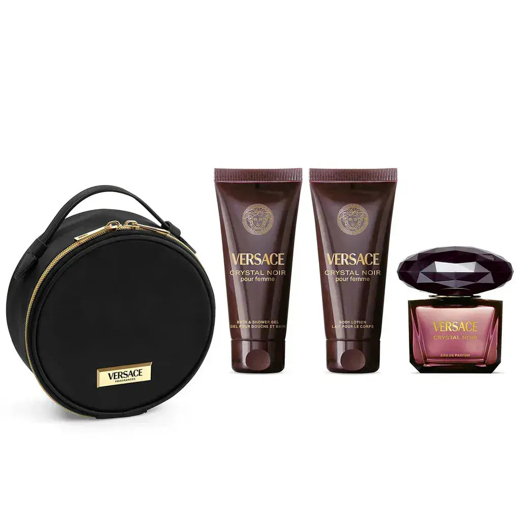 Crystal Noir By Versace For Women 4Pcs Set EDP Spray by perfumesandrea