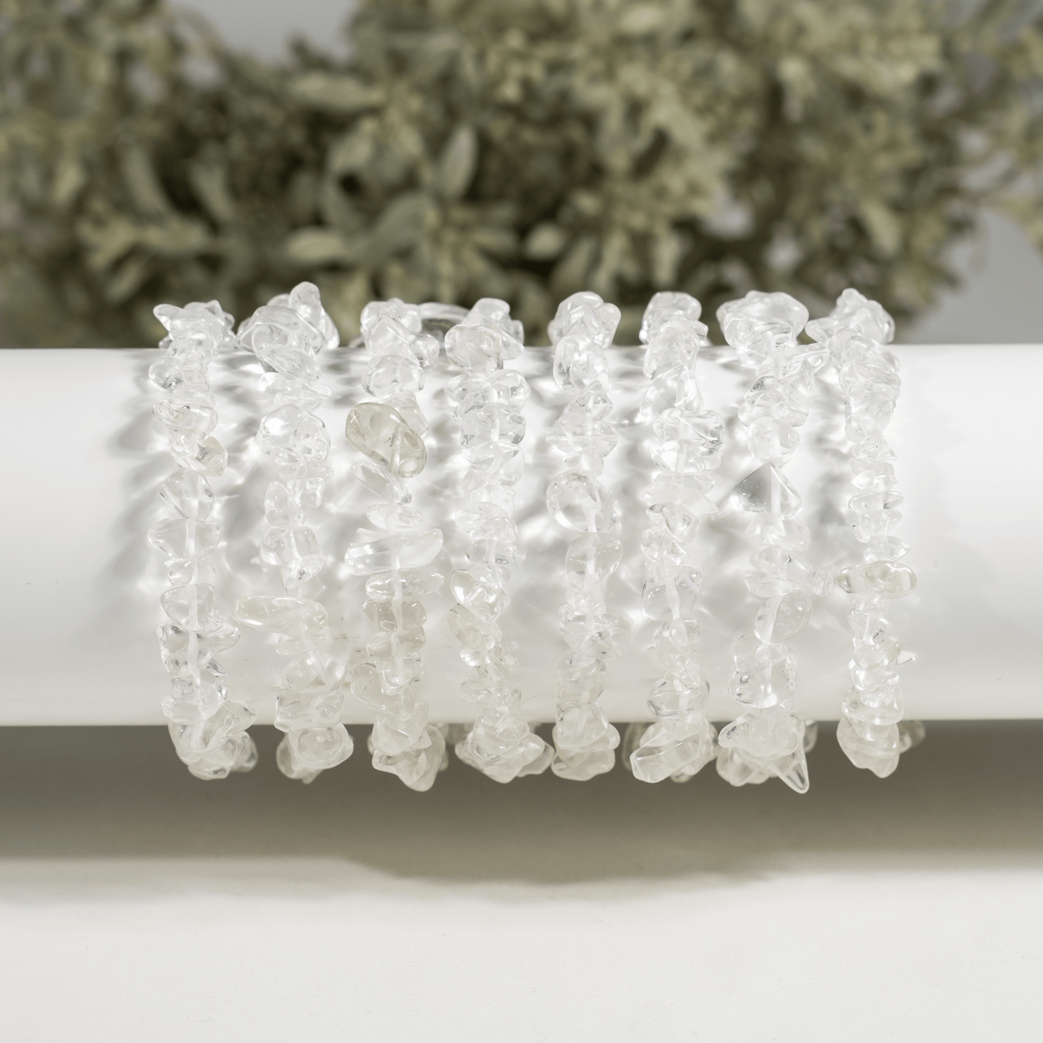 Crystal Quartz Chip Bracelet (Channeling and Dreams )