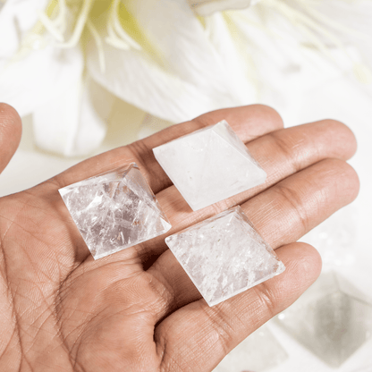 Crystal Quartz Pyramids (Balances Energy and Meditation)  DestGlow