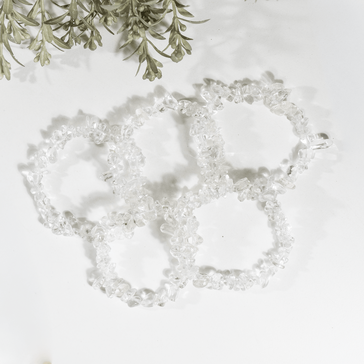 Crystal Quartz Chip Bracelet (Channeling and Dreams )