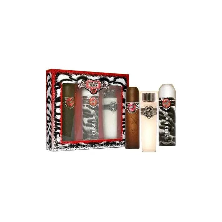 Cuba Zebra Set 3p 3.4 oz W EDT Spray by perfumesandrea