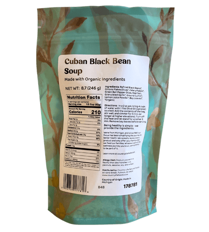 Soup, Black Bean, Cuban by Country Life Natural Foods