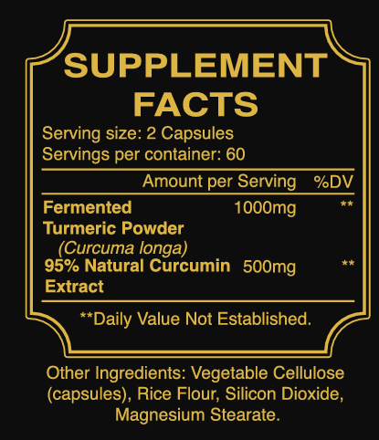CurcumaMAX Fermented Turmeric Capsules - Boost Your Vitality with 6X Curcumin - 120 capsules by America&