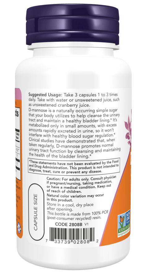 D-Mannose 500 mg by Country Life Natural Foods