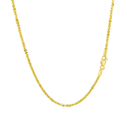 14k Yellow Gold Sparkle Chain 1.5mm by Bids.com