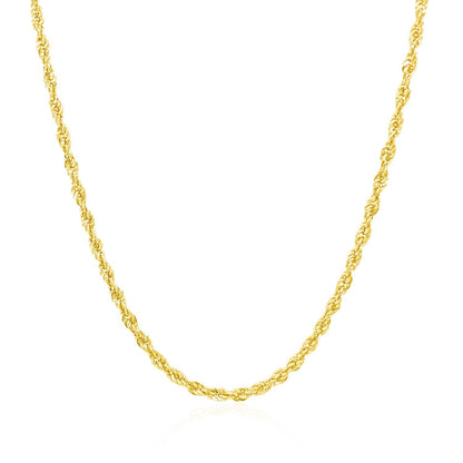 14k Yellow Gold Light Rope Chain (2.00 mm) 