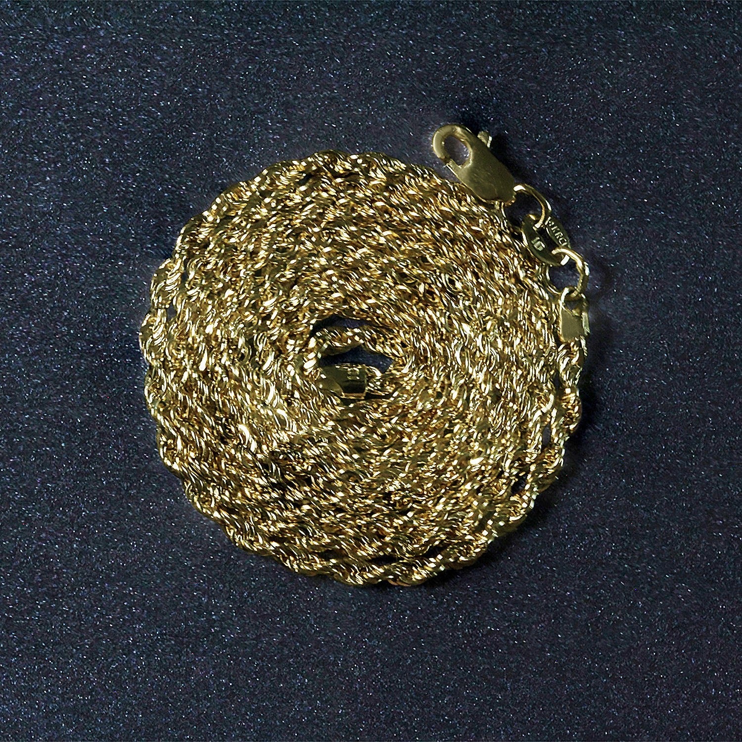 14k Yellow Gold Light Rope Chain (2.00 mm) - DestGlow