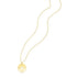 14K Yellow Gold Necklace with Compass 