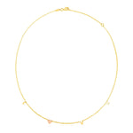 14k Two Tone Gold Love Necklace - necklaces
