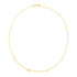 14k Two Tone Gold Love Necklace - necklaces