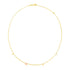 14k Two Tone Gold Love Necklace 