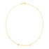 14k Two Tone Gold Love Necklace by Avera Group