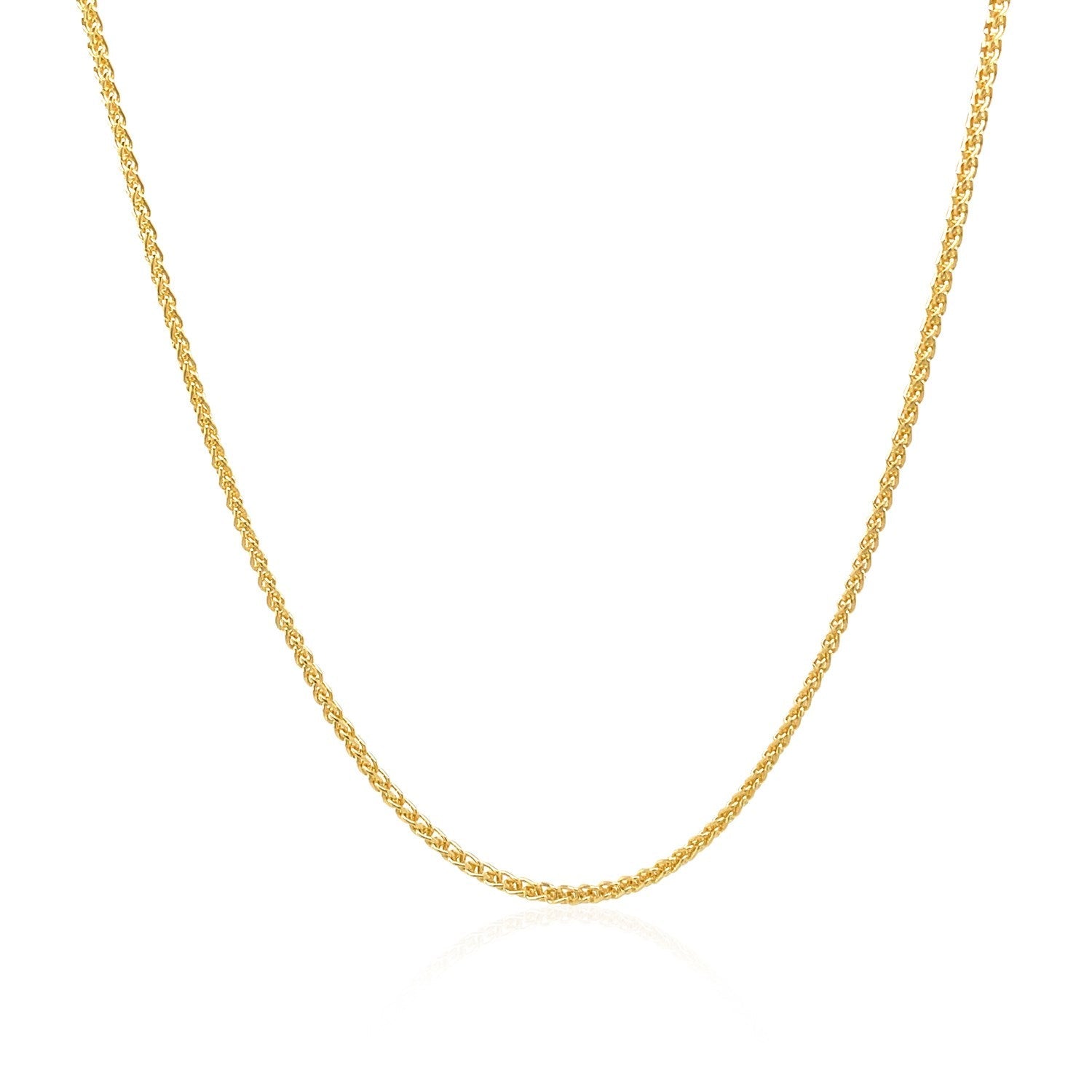 14k Yellow Gold Round Chain 1.2mm by Bids.com
