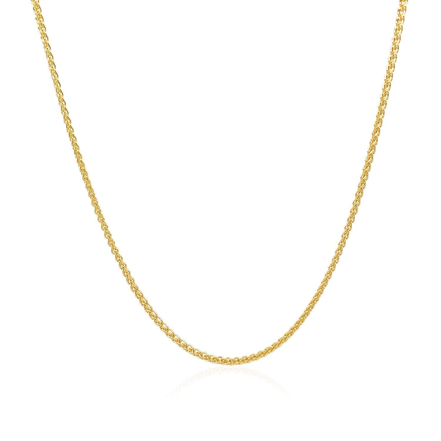 14k Yellow Gold Round Chain 1.2mm 