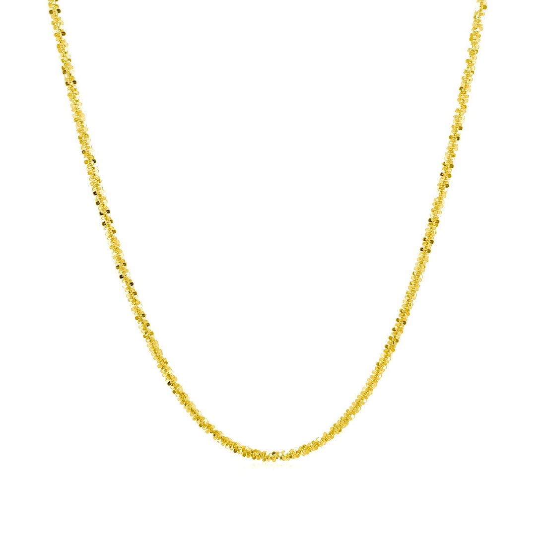 10k Yellow Gold Sparkle Chain 1.50 mm) - DestGlow