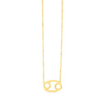 14K Yellow Gold Cancer Necklace