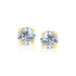 14k Yellow Gold 8.0mm Round CZ Stud Earrings - earrings