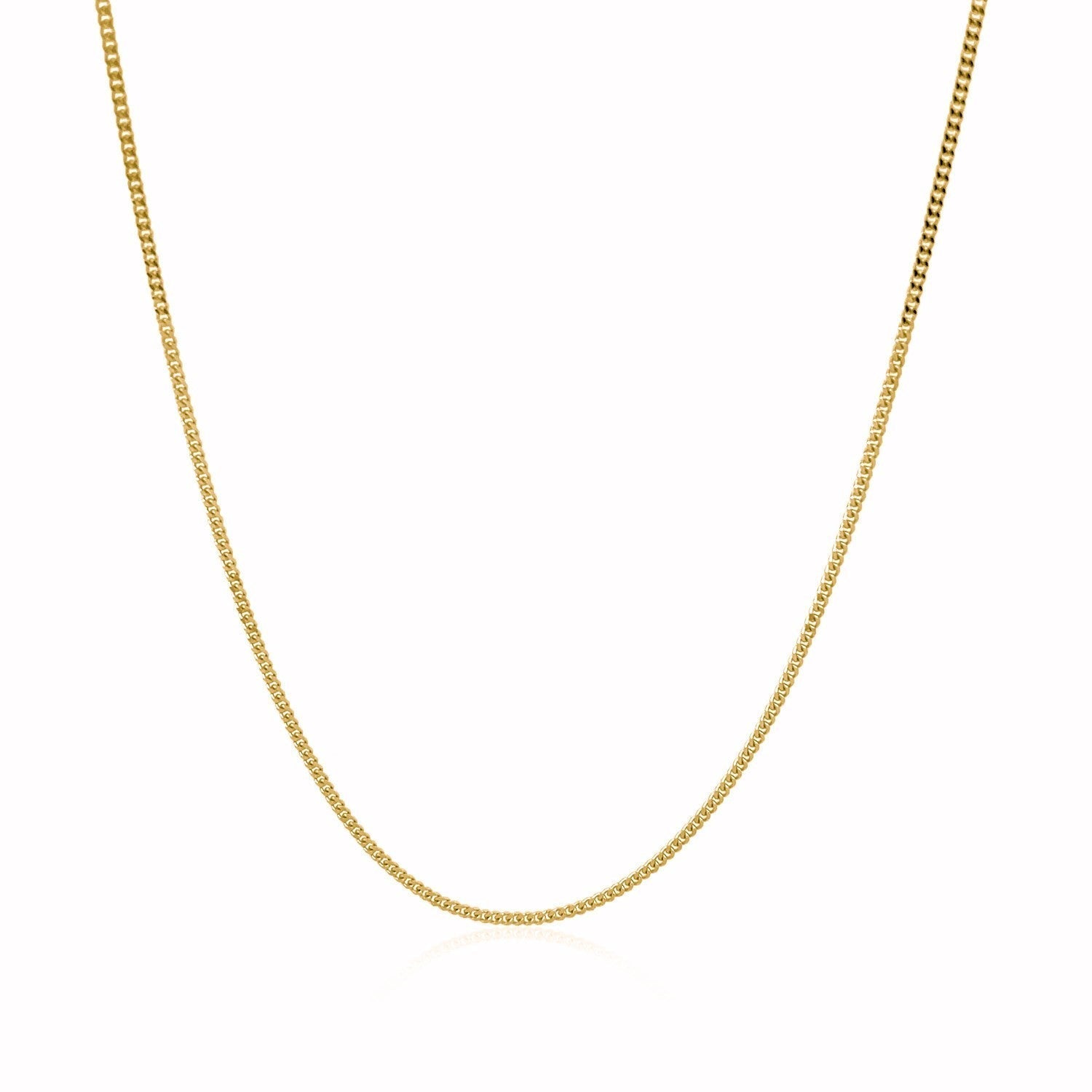 10k Yellow Gold Gourmette Chain 1.0mm (1.00 mm) 