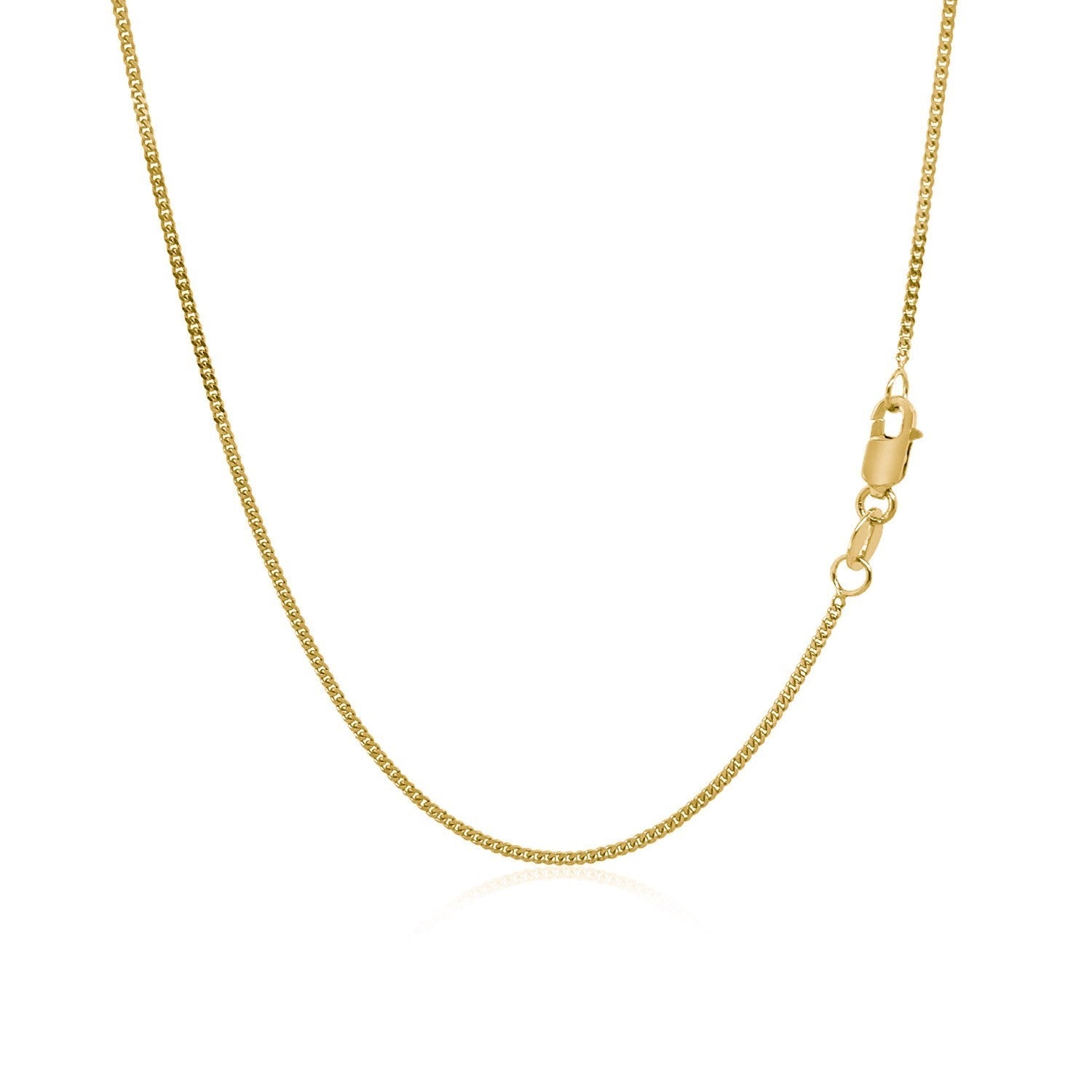 10k Yellow Gold Gourmette Chain 1.0mm (1.00 mm) - DestGlow