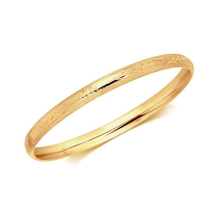 14k Yellow Gold Dome Style Children&