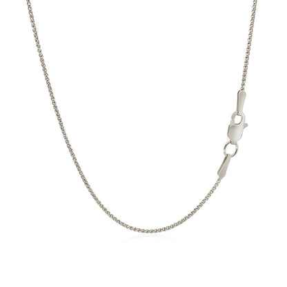 10k White Gold Wheat Chain 1.0mm  DestGlow