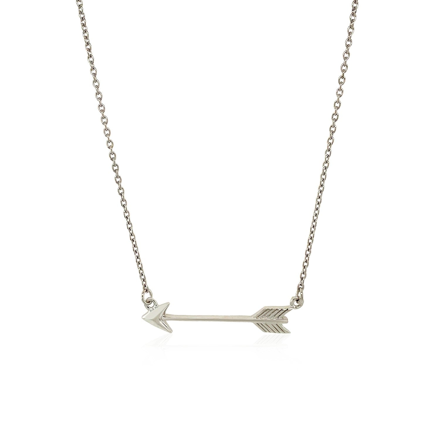 Necklace with Arrow in Sterling Silver - DestGlow