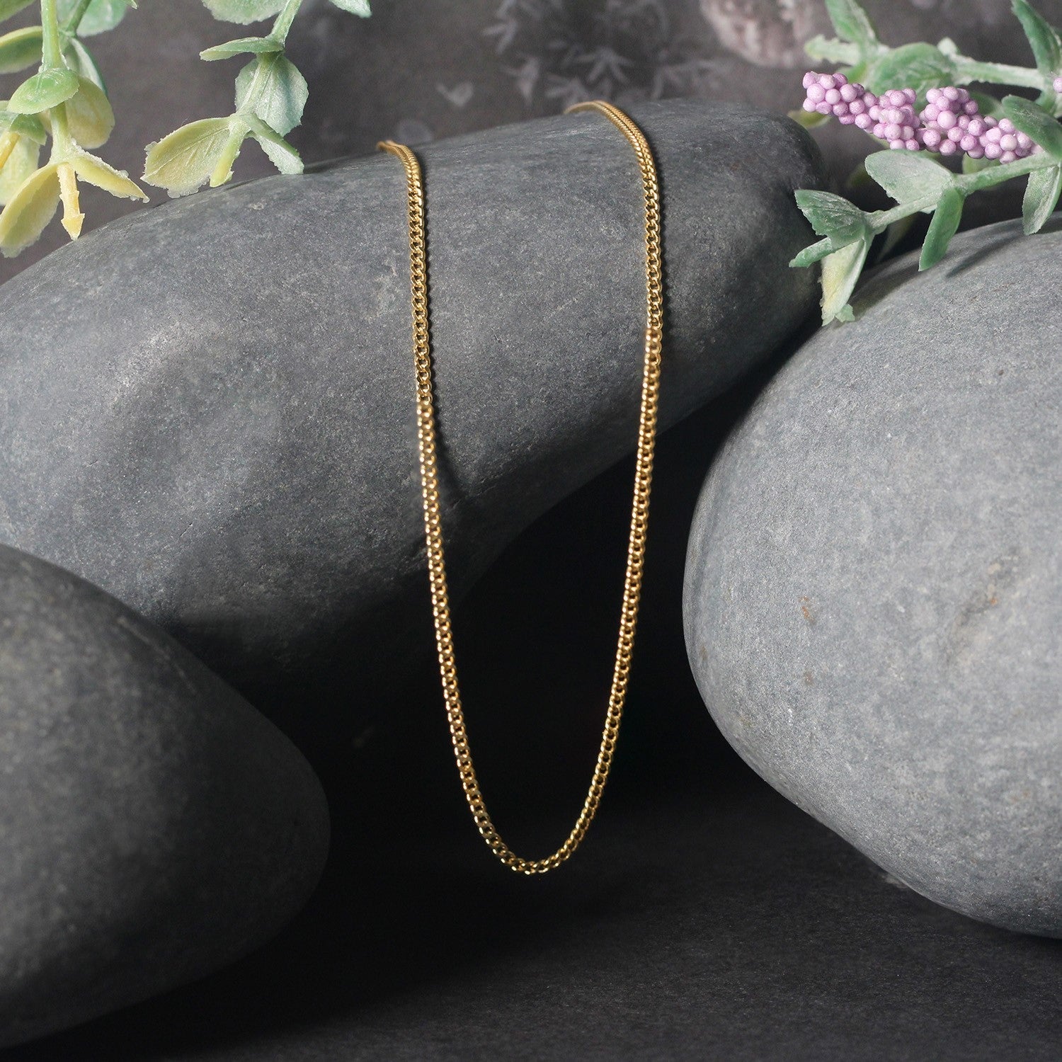 10k Yellow Gold Gourmette Chain (1.40 mm) - DestGlow