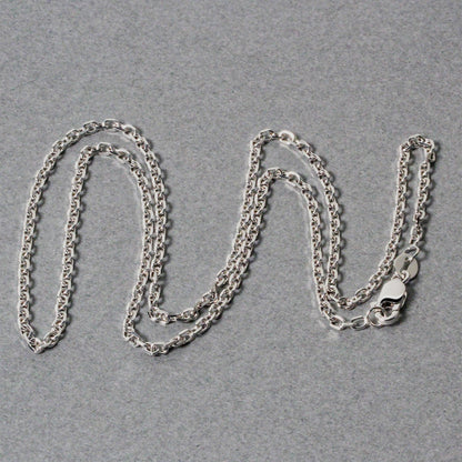 14k White Gold Diamond Cut Cable Link Chain (1.90 mm) 