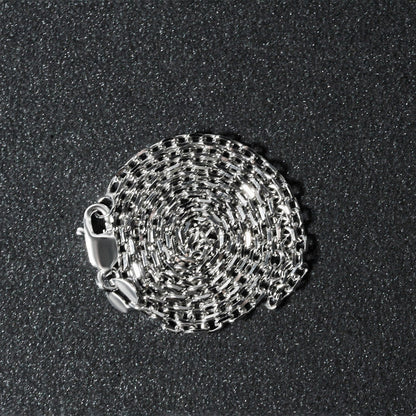 14k White Gold Diamond Cut Cable Link Chain 1.8mm by Bids.com