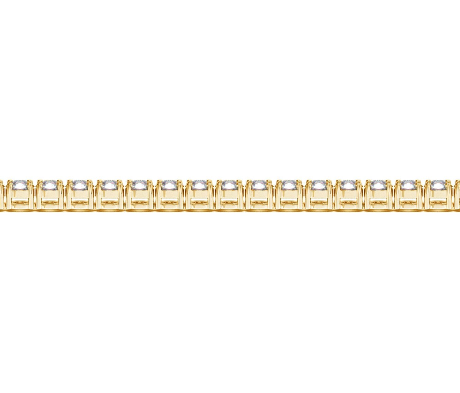 Lab Grown Round Diamond Tennis Bracelet in 14k Yellow Gold (10 cctw F/G VS2/SI1) by Bids.com